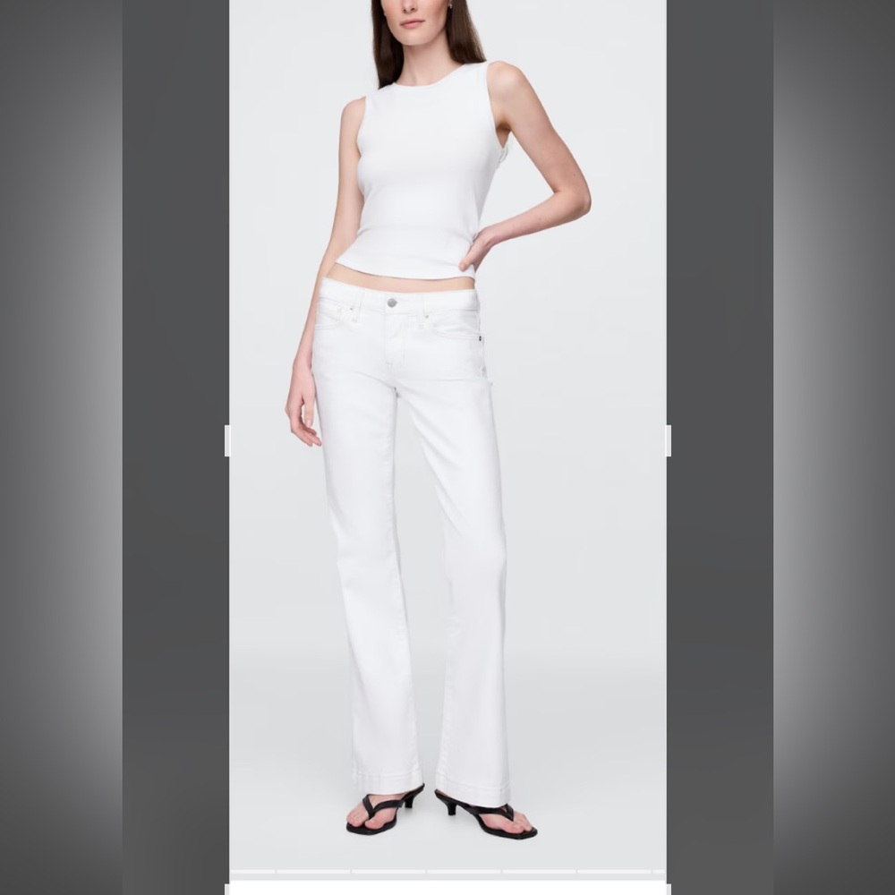 GAP Women's White Flare & Wide Leg Jeans
